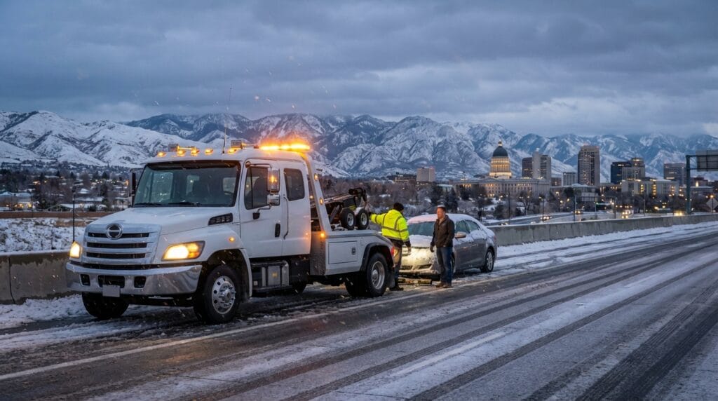Expert Roadside Assistance Ends SLC Winter Panic
