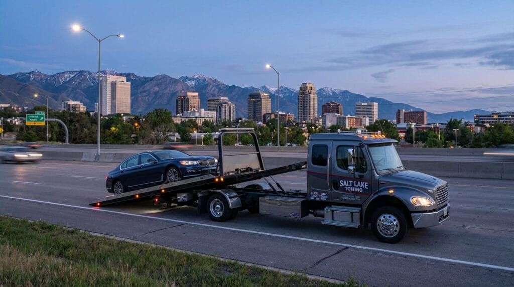 Flatbed Towing Stops Costly SLC Car Damage