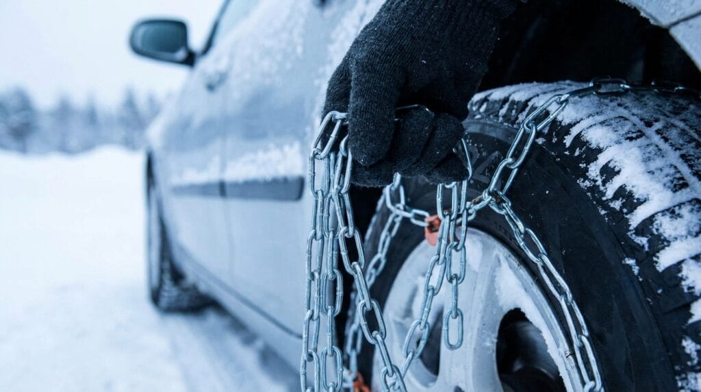 How to Install Snow Tire Chains Fast