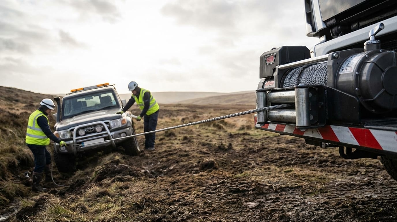 How to Safely Winch Out Your Stuck Vehicle